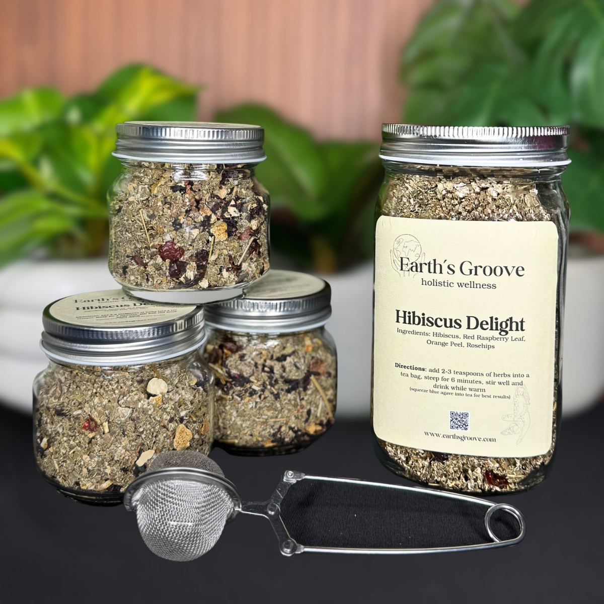 Hibiscus Delight | Herbal Tea Blend with Hibiscus & Rose hips