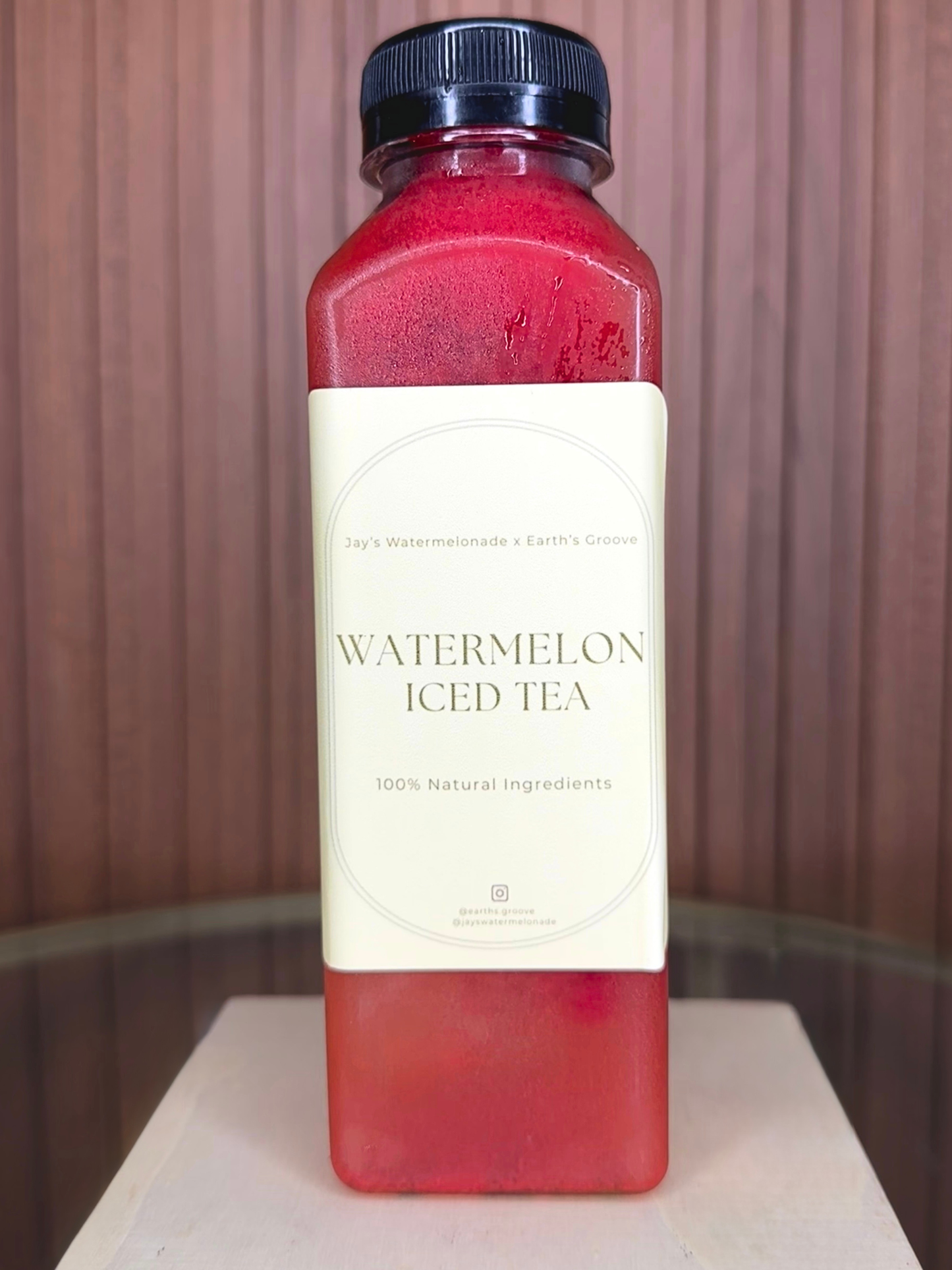 Watermelon Iced Tea | Bottled Fresh Pressed Watermelon Juice, Mint & Elderberry